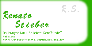 renato stieber business card